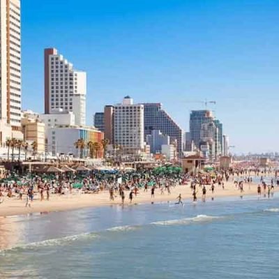The-Coastal-Charms-Hotels-in-Tel-Aviv,-Israel-on-the-Beach