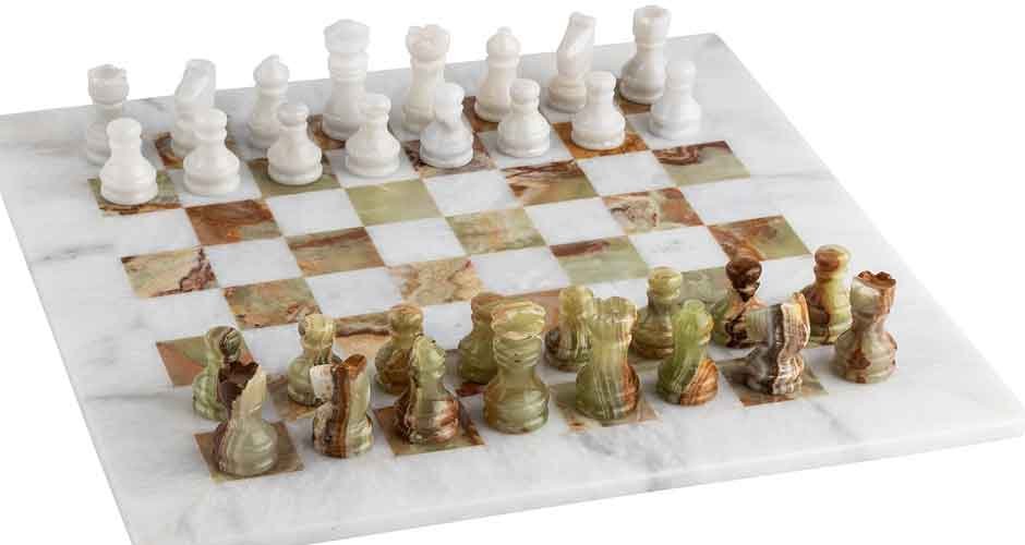 Sophistication Personified: Indulge in Opulent Marble Chess Sets
